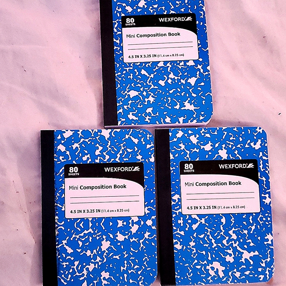 FREE with any  bundle of 3, Wexford mini composition books